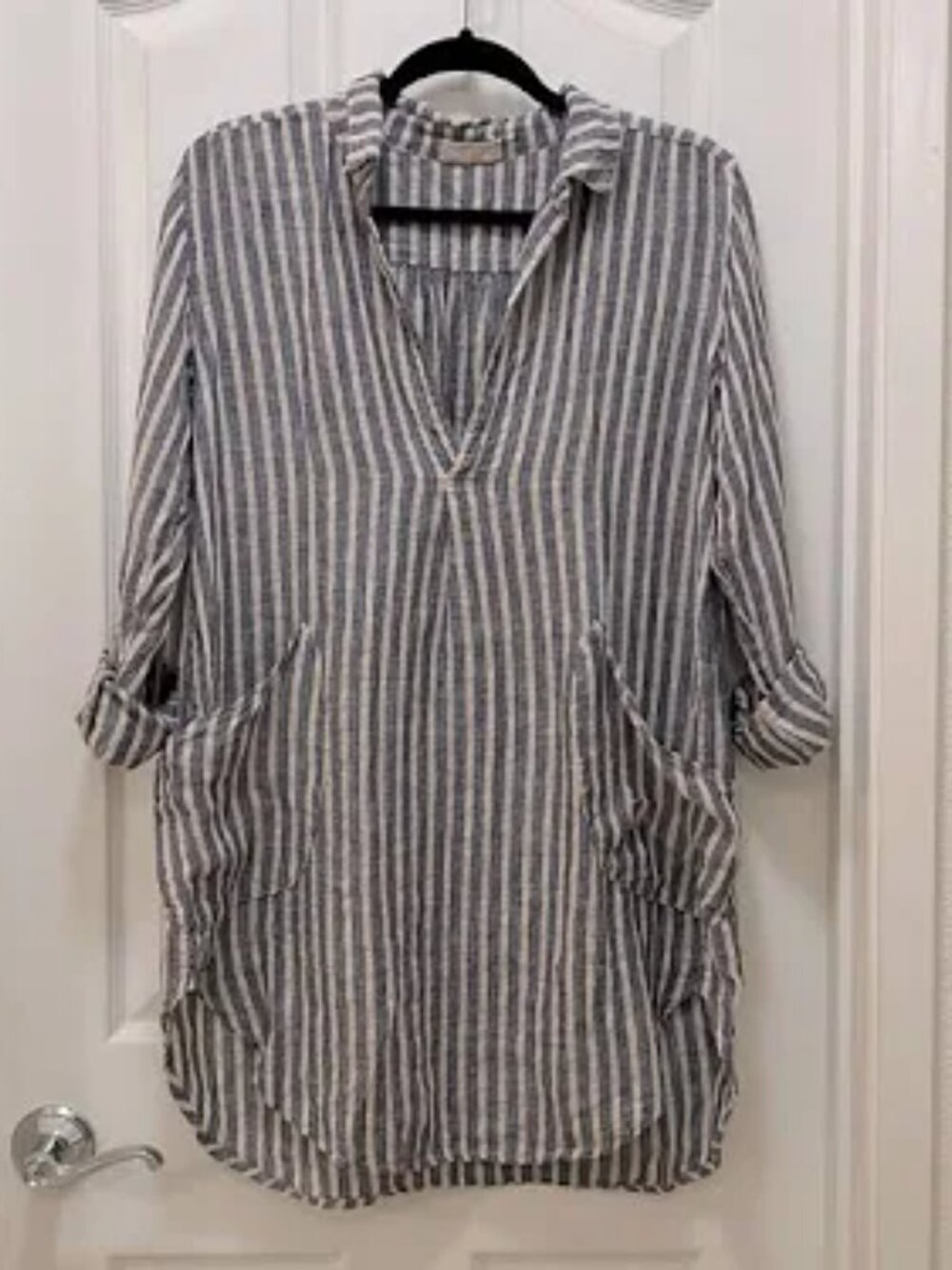 Free People CP Shades Striped Tunic Shirt Dress